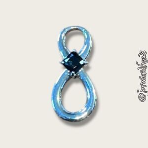 Swarovski Rhodium-Plated Infinity Pendant Without Chain